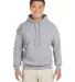 18500 Gildan Heavyweight Blend Hooded Sweatshirt in Sport grey front view