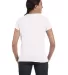 Hanes Ladies Nano T Cotton T Shirt SL04 in White back view