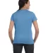 Hanes Ladies Nano T Cotton T Shirt SL04 in Carolina blue back view