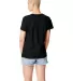 Hanes Ladies Nano T Cotton T Shirt SL04 in Black back view