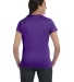 Hanes Ladies Nano T Cotton T Shirt SL04 in Purple back view