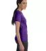 Hanes Ladies Nano T Cotton T Shirt SL04 in Purple side view