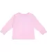 Rabbit Skins® 3311 Toddler Long Sleeve T-shirt in Pink front view