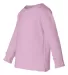 Rabbit Skins® 3311 Toddler Long Sleeve T-shirt in Pink side view