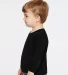 Rabbit Skins® 3311 Toddler Long Sleeve T-shirt in Black side view