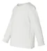 Rabbit Skins® 3311 Toddler Long Sleeve T-shirt WHITE side view