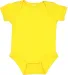 4400 Onsie Rabbit Skins® Infant Lap Shoulder Cree in Yellow front view