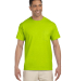 2300 Gildan Ultra Cotton Pocket T-shirt in Safety green front view