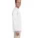 G240 Gildan Ultra Cotton Long Sleeve T-shirt WHITE side view