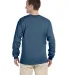 G240 Gildan Ultra Cotton Long Sleeve T-shirt INDIGO BLUE back view