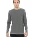 BELLA+CANVAS 3500 Mens Long Sleeve Thermal in Dp hthr/ dp hthr front view