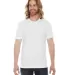 BB401 American Apparel Unisex Poly-Cotton Short Sl in White front view