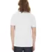 BB401 American Apparel Unisex Poly-Cotton Short Sl in White back view