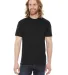 BB401 American Apparel Unisex Poly-Cotton Short Sl in Black front view