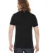 BB401 American Apparel Unisex Poly-Cotton Short Sl in Black back view