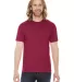 BB401 American Apparel Unisex Poly-Cotton Short Sl in Heather red front view