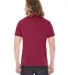 BB401 American Apparel Unisex Poly-Cotton Short Sl in Heather red back view