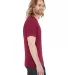 BB401 American Apparel Unisex Poly-Cotton Short Sl in Heather red side view