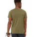 Bella + Canvas 3414 Fast Fashion Unisex Triblend R in Olive triblend back view