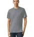 American Apparel TR401 Unisex Tri-Blend Track Tee in Athletic grey front view