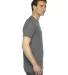American Apparel TR401 Unisex Tri-Blend Track Tee in Athletic grey side view