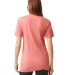 American Apparel TR401 Unisex Tri-Blend Track Tee in Tri coral back view