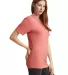 American Apparel TR401 Unisex Tri-Blend Track Tee in Tri coral side view