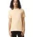 American Apparel TR401 Unisex Tri-Blend Track Tee in Tri cream front view