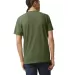 American Apparel TR401 Unisex Tri-Blend Track Tee in Tri olive back view