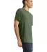 American Apparel TR401 Unisex Tri-Blend Track Tee in Tri olive side view