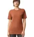 American Apparel TR401 Unisex Tri-Blend Track Tee in Tri rust front view