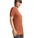American Apparel TR401 Unisex Tri-Blend Track Tee in Tri rust side view
