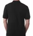 1000 Bayside Adult Cotton Pique Polo in Black back view