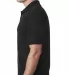 1000 Bayside Adult Cotton Pique Polo in Black side view