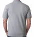 1000 Bayside Adult Cotton Pique Polo in Dark ash back view