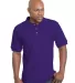 1000 Bayside Adult Cotton Pique Polo in Purple front view