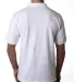 1000 Bayside Adult Cotton Pique Polo in White back view