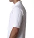 1000 Bayside Adult Cotton Pique Polo in White side view