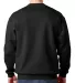 1102 Bayside Fleece Crew Neck Pullover S - 5XL  in Black back view