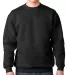 1102 Bayside Fleece Crew Neck Pullover S - 5XL  in Black front view