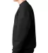 1102 Bayside Fleece Crew Neck Pullover S - 5XL  in Black side view