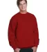 1102 Bayside Fleece Crew Neck Pullover S - 5XL  in Cardinal front view