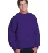 1102 Bayside Fleece Crew Neck Pullover S - 5XL  in Purple front view
