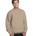 1102 Bayside Fleece Crew Neck Pullover S - 5XL  in Sand front view