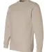 1102 Bayside Fleece Crew Neck Pullover S - 5XL  in Sand side view