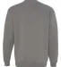 1102 Bayside Fleece Crew Neck Pullover S - 5XL  in Charcoal back view