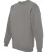1102 Bayside Fleece Crew Neck Pullover S - 5XL  in Charcoal side view