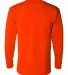 1730 Bayside Adult Long-Sleeve Tee With Pocket BRIGHT ORANGE back view