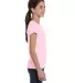 2616 LA T Girls' Fine Jersey Longer Length T-Shirt PINK side view