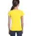 2616 LA T Girls' Fine Jersey Longer Length T-Shirt YELLOW back view